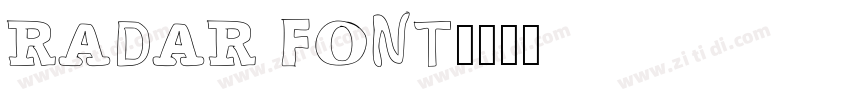RADAR FONT字体转换